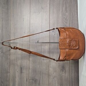 Vilenca Holland Anthropologie Brown Leather Crossbody Shoulder Bag